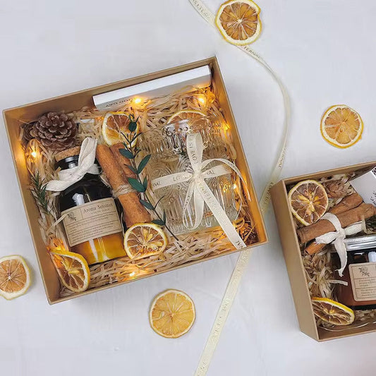 Luxury Gold Jar Soy Wax Candle Gift Set